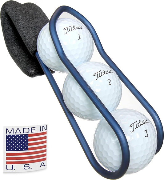 Golf Ball Holder - Pro with Quick-Draw Release (Blue)