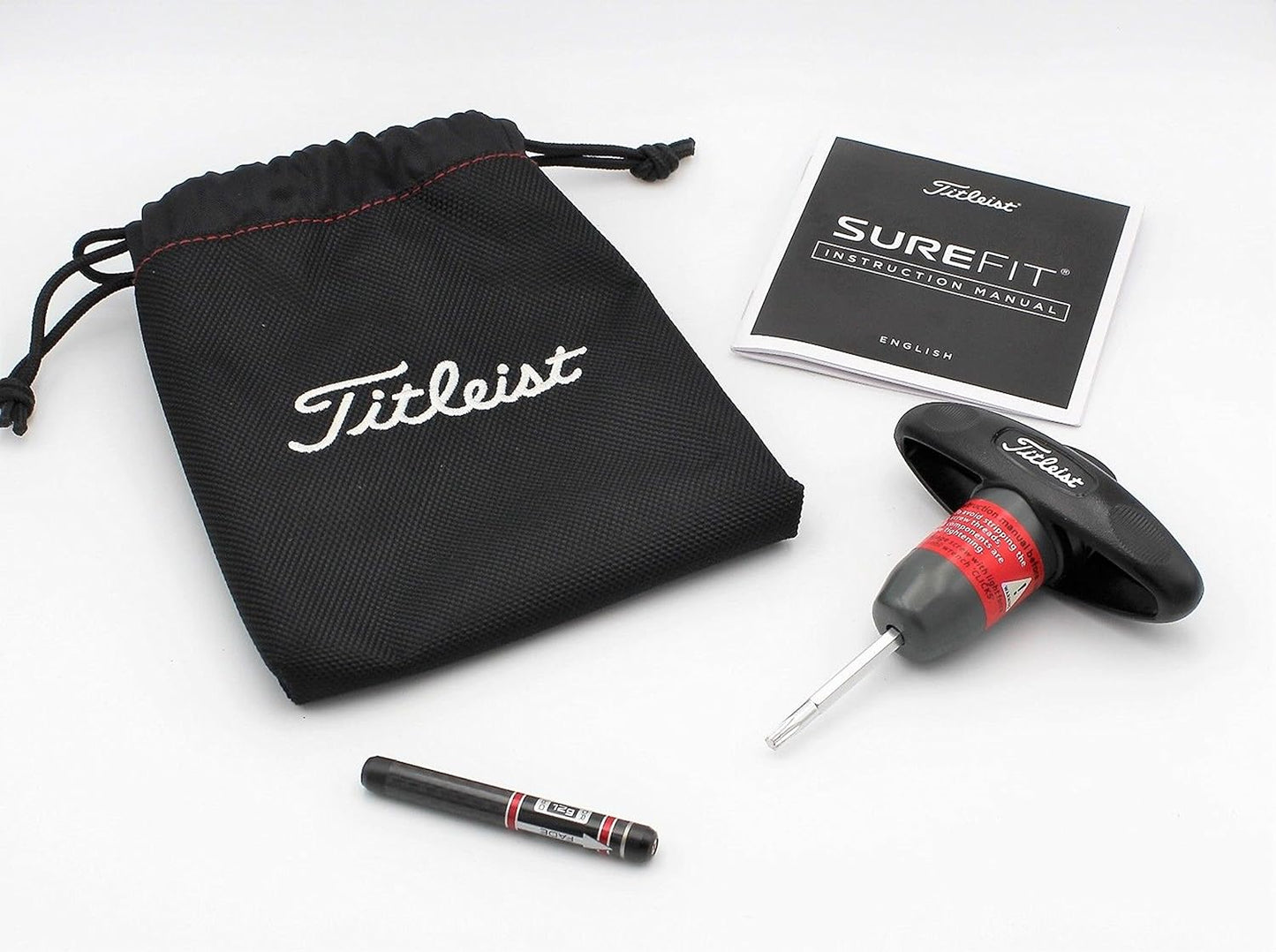 Titleist 917 SureFit CG Adjustment Tool w/Pouch, Manual, 12g SureFit Weight