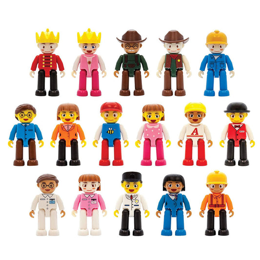 PicassoTiles 16pc Magnetic Character Figure Set