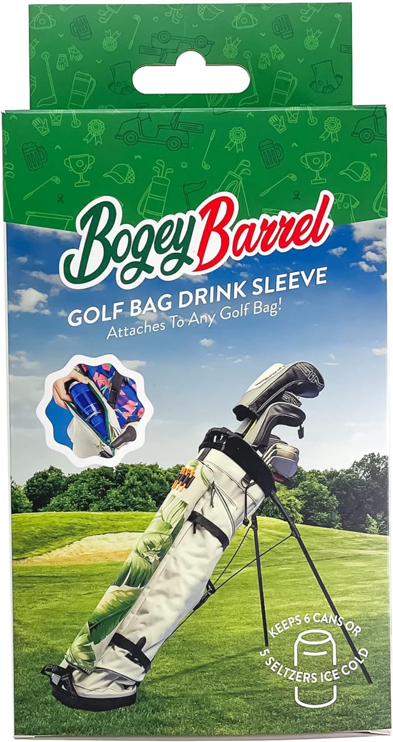 Bogey Barrel Golf Bag Drink Sleeve