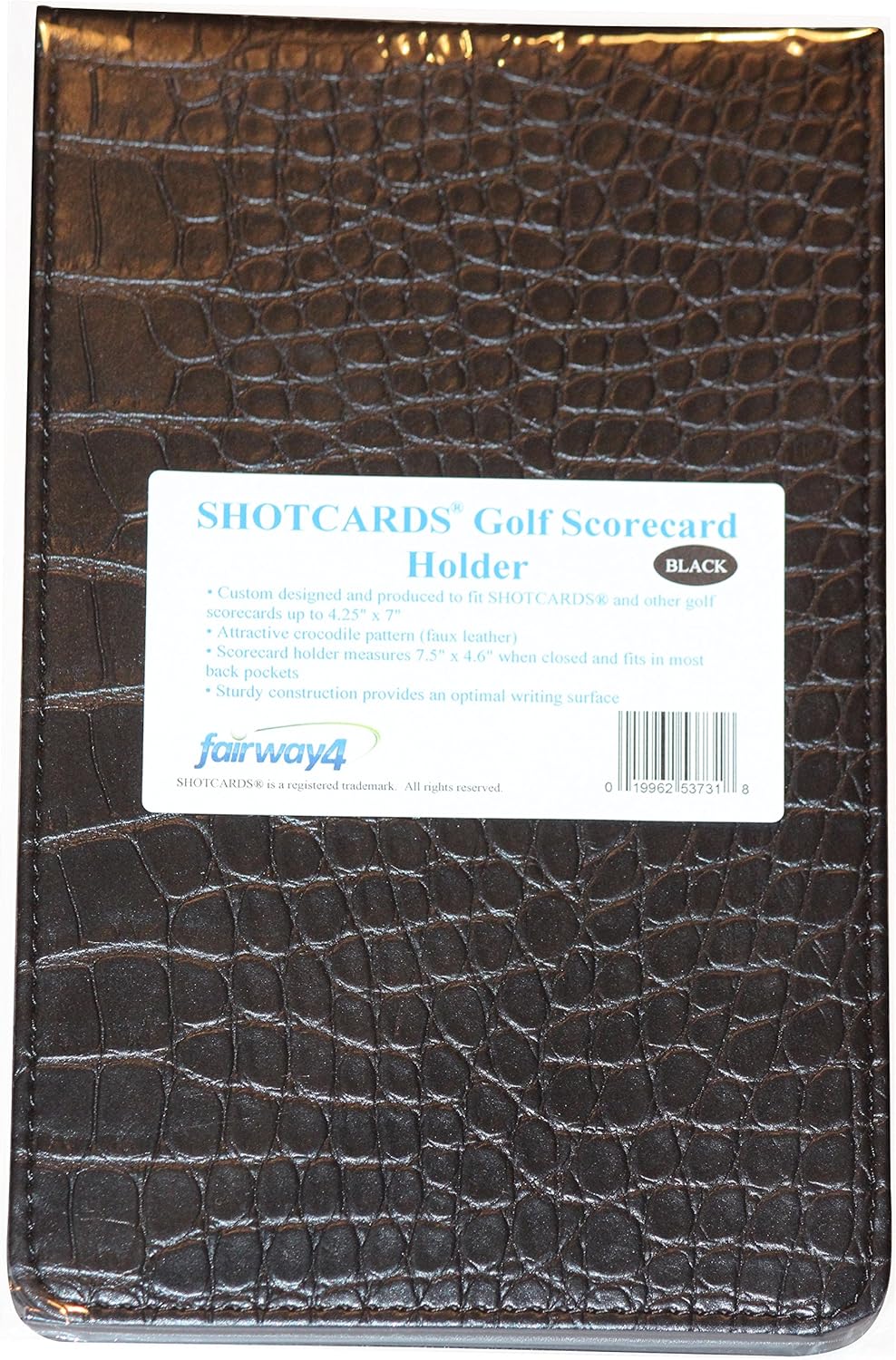 SHOTCARDS Golf Scorecard Holder - Black