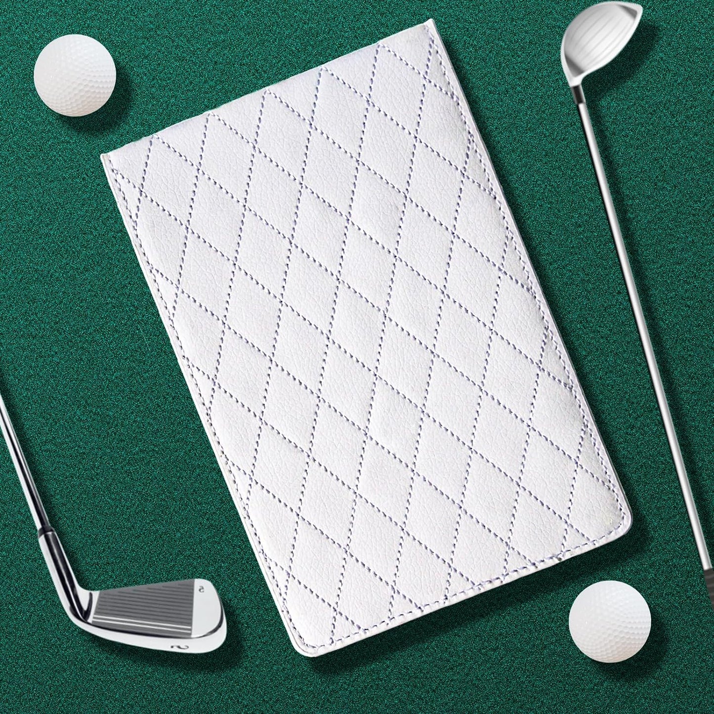 yamato Golf Scorecard Holder Leather Golf Yardage Book Cover Golf Scorecard Club Bag Accessories Great Gift for Golfers