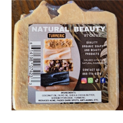 Natural Beauty By Cathy Organic Turmeric Handmade Soaps