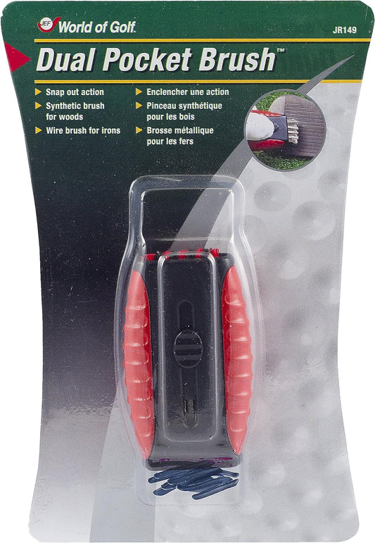 JEF World of Golf JR149 Golf Club Dual Pocket Brush