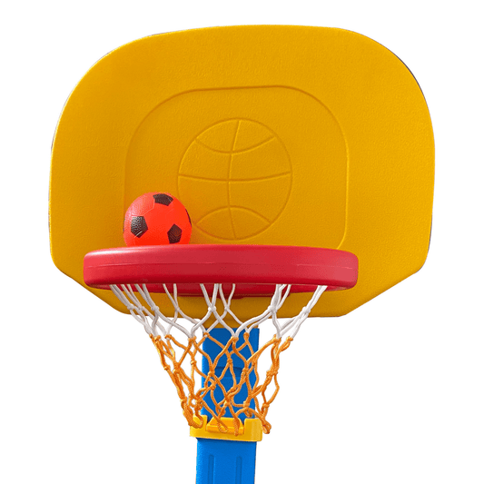Adjustable Basketball Frame Toy for Kids - 9.03 - Keep your kids active and entertained with this safe toy!