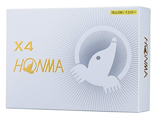 Honma Golf Golf ball X4 BT1906 yellow polyurethane ultra softcore NEW from Japan