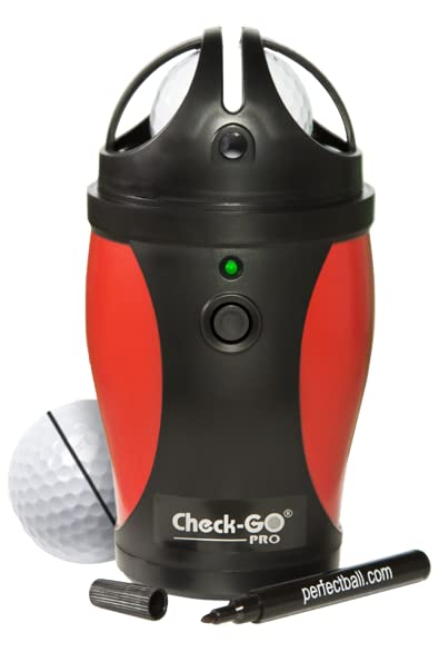 Check Go PRO Golf Ball Center of Gravity Discovered Equatorial Line Red NEW