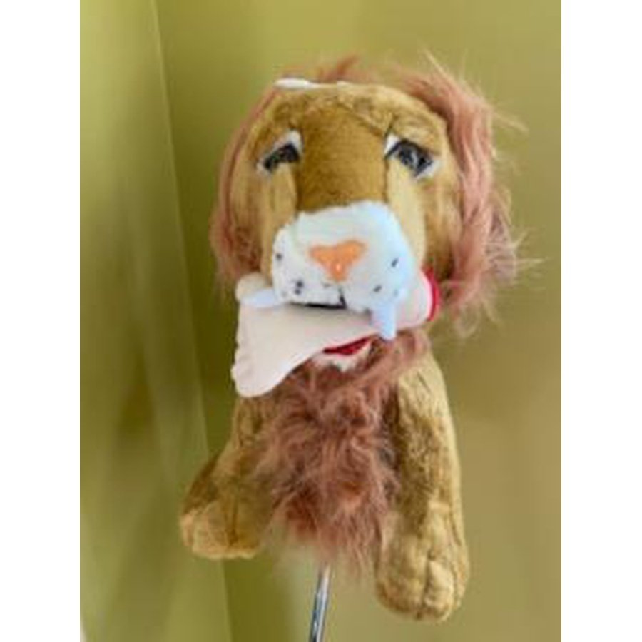 Lion with hand in its mouth Critter Club Cover