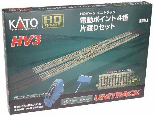 Kato Ho Gauge Hv-3 Interchange Track Set With #4 Electric Turnouts