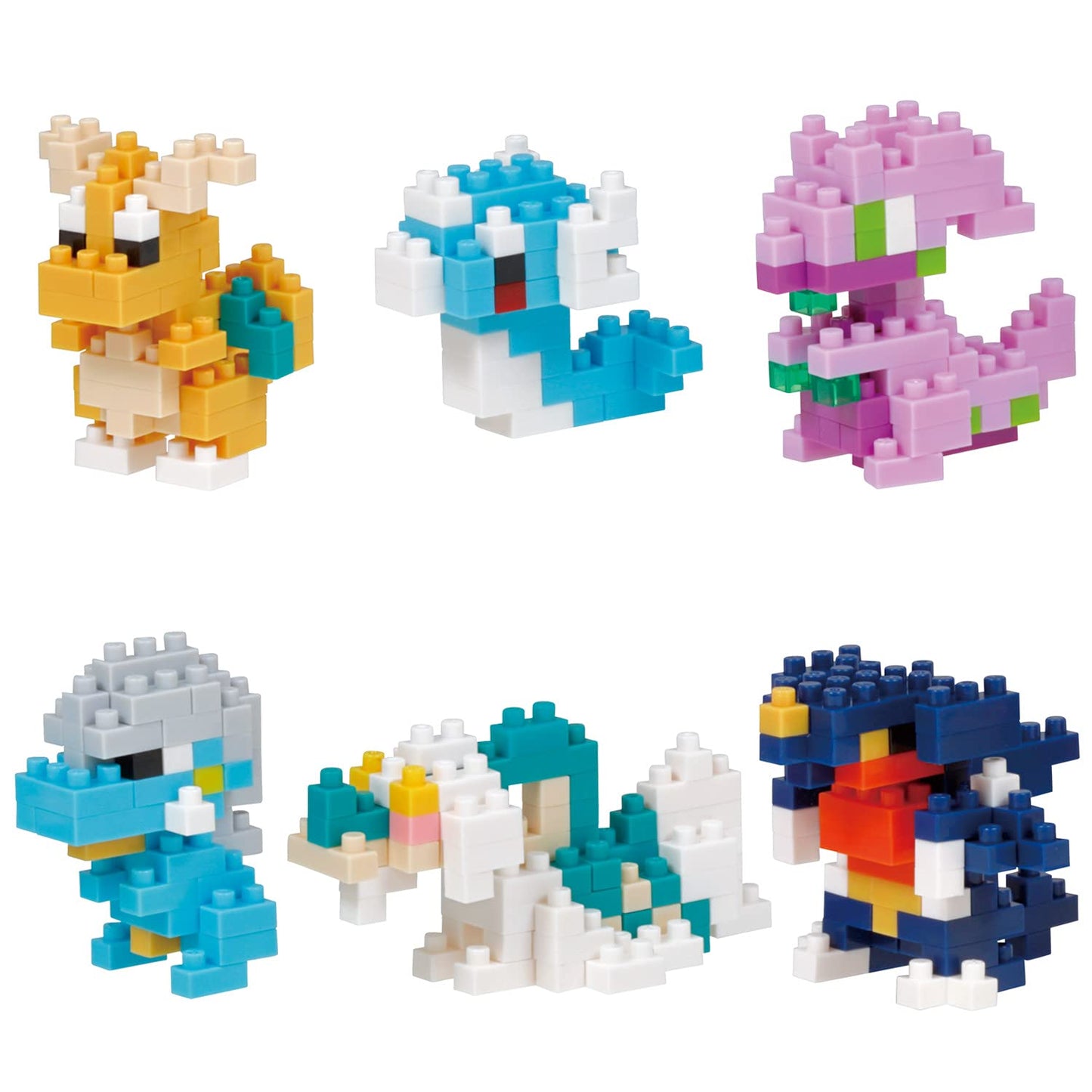 Nano Block Mini Nano Pokemon Dragon Type (Box) Nbmc_25S Box Product 1 Box = 6 Pieces, 6 Types In All