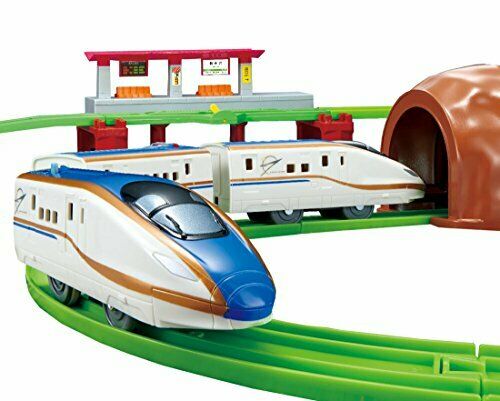 Plarail Buzy Announce! Sound Shinkansen Series E7 'kagayaki' Rail Set