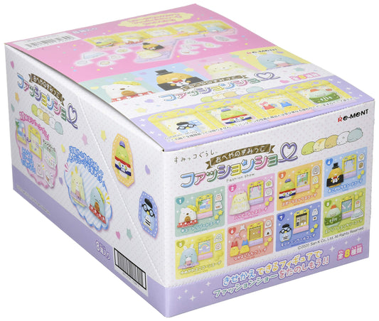 RE-MENT Sumikko Gurashi Fashion Show In The Room'S Corner 8 Pcs Box