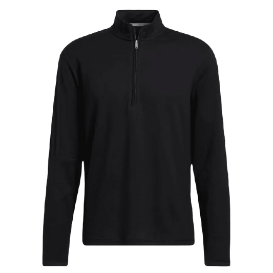 Adidas 3-Stripes Quarter-Zip Pullover - Black