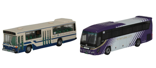 TOMYTEC The Bus Collection Kitakyushu City Transportation Bureau Municipal Bus 90Th Anniversary 2 Bus Set N Scale