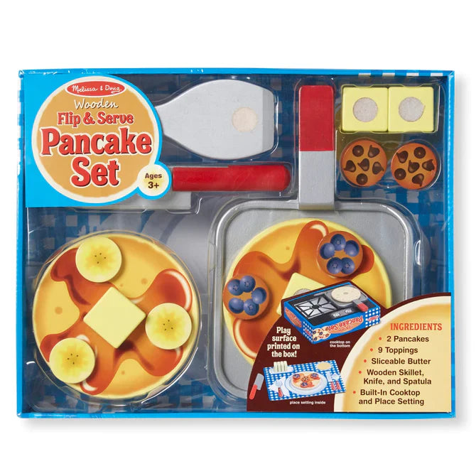 Wooden Flip & Serve Pancake Set - 9342