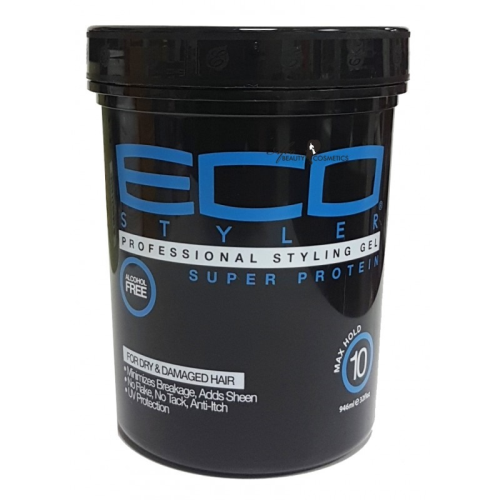 Eco Style Styling Gel Super Protein Black - 32oz