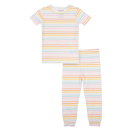 Magnetic Me Candy Stripe Modal Magnetic No Drama Pajama Short Sleeve Set