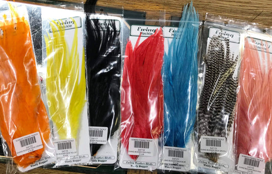 Ewing Hackle Genetic 1/2 Cock Saddles Grade 1