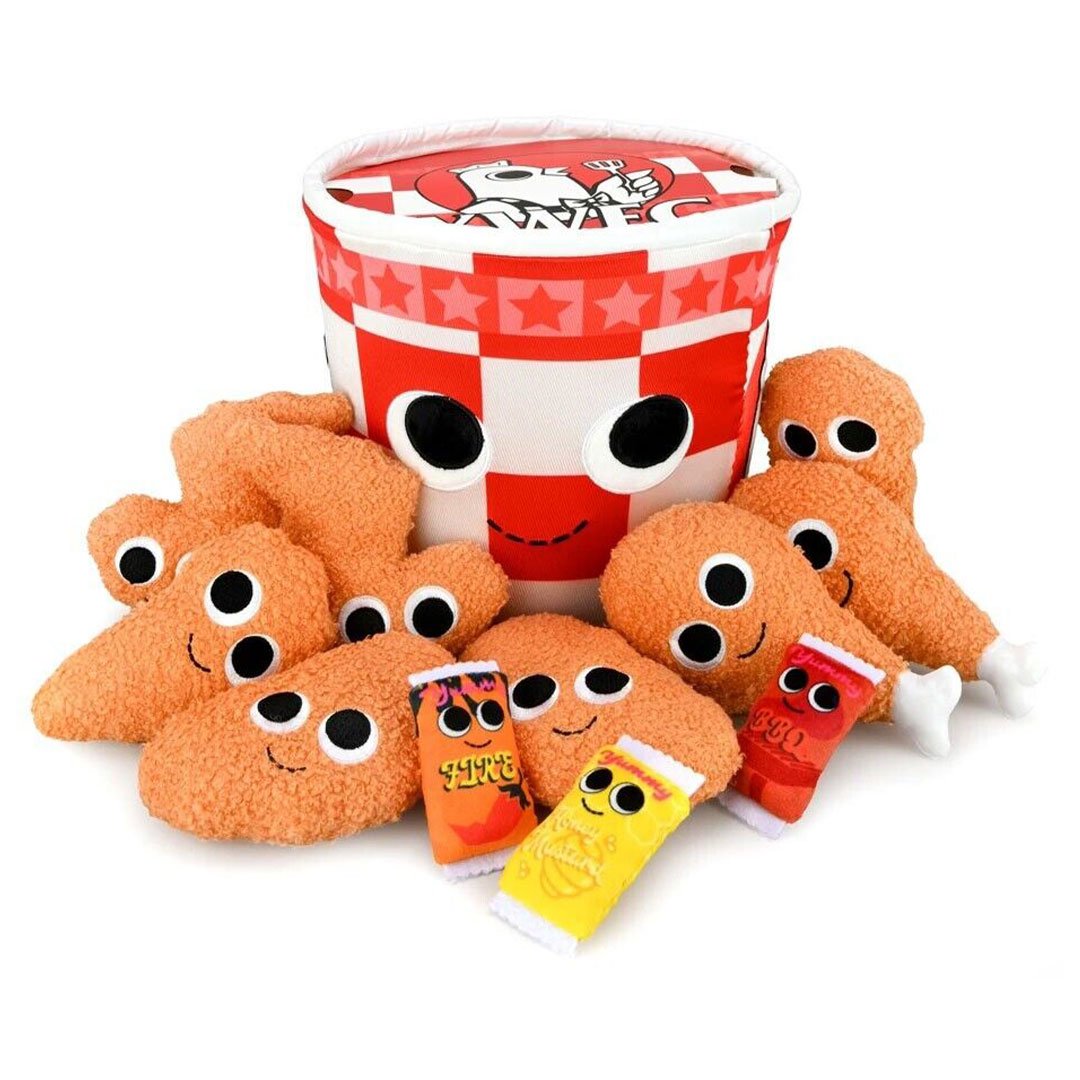 Kidrobot Yummy World 10" Bertha The Bucket of Fried Chicken Plush Toy