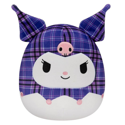 Squishmallows Sanrio 8" Plaid Kuromi Plush Toy