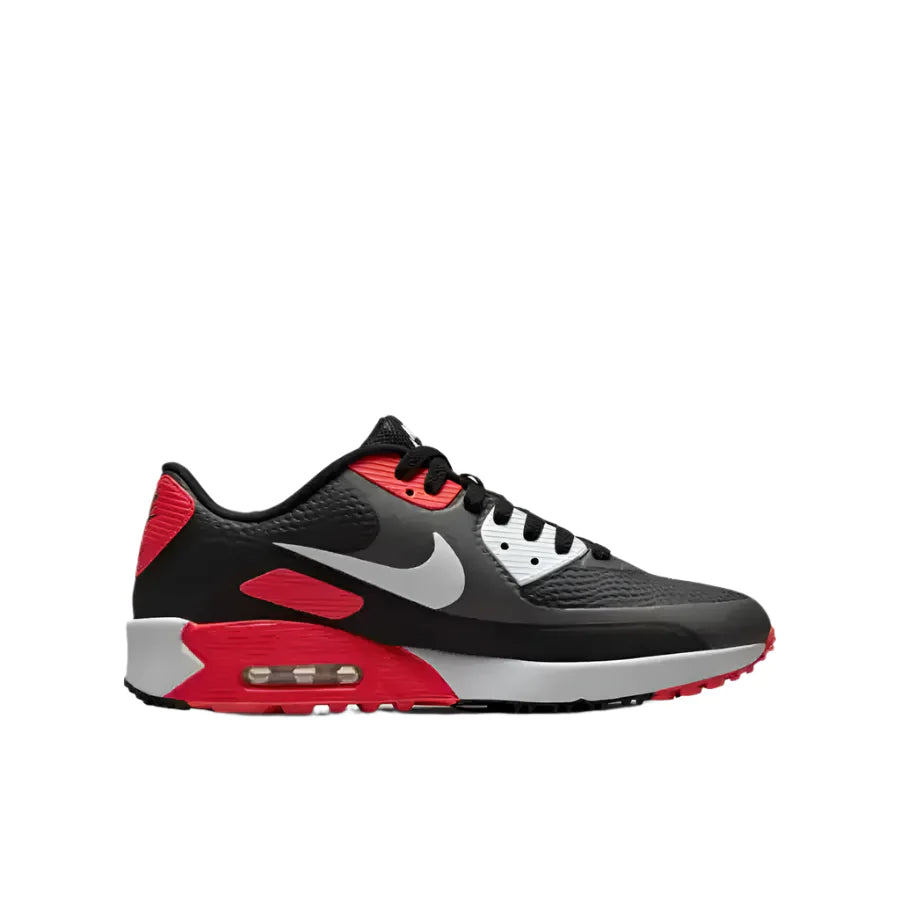 Nike Air Max 90 G Spikeless Golf Shoe - Grey/Red