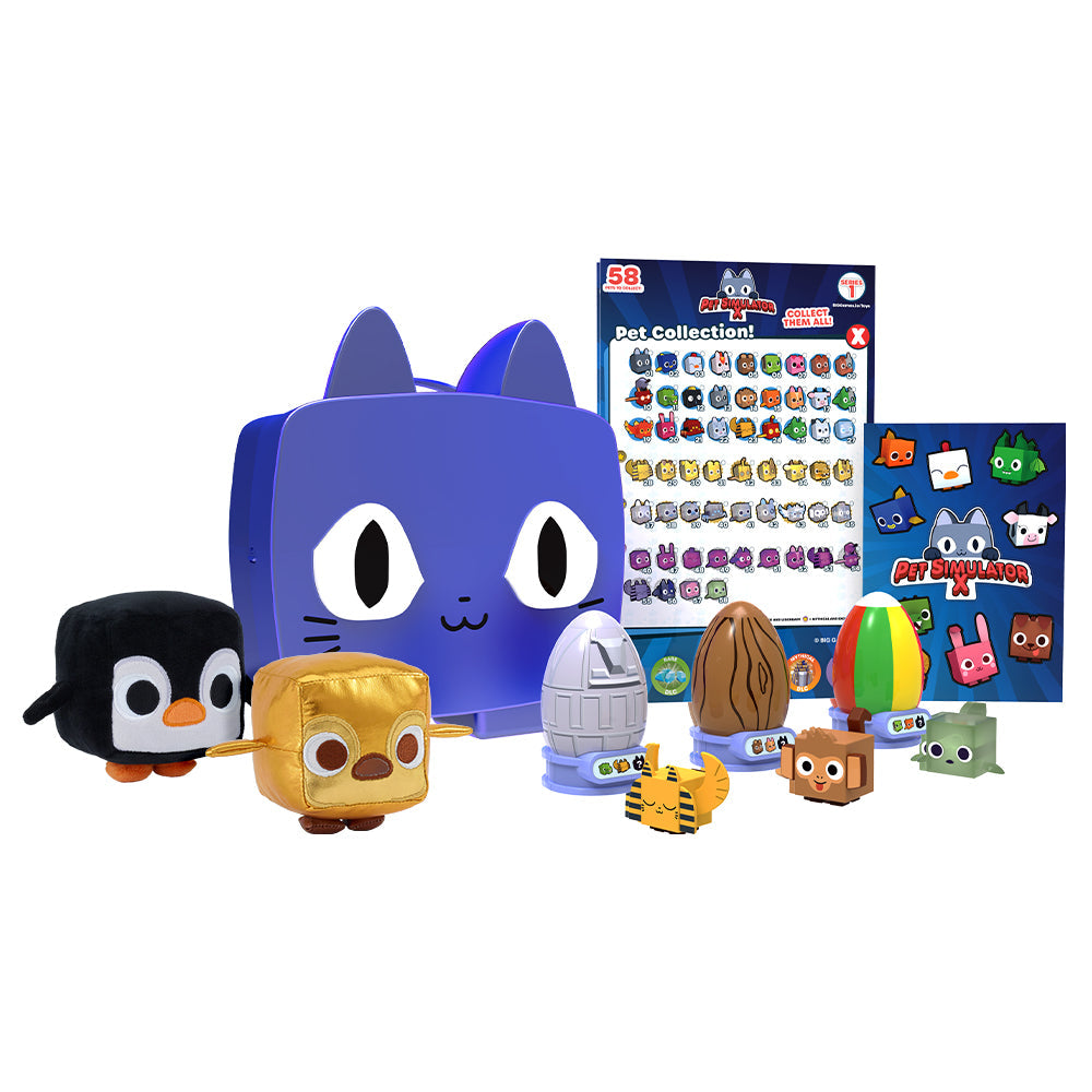 PET SIMULATOR - Blue Iridescent Cat Collector Bundle (Mystery Case w/ 8 Items, Series 1) [ONLINE EXCLUSIVE] [Includes DLC]