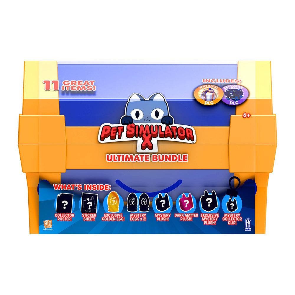 PET SIMULATOR - Blue Treasure Chest Ultimate Bundle (12" Case w/ 11 Items, Series 1) [ONLINE EXCLUSIVE] [Includes DLC]